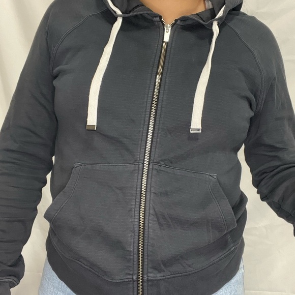 Athleta Tops - Athleta women’s size xs grey zip up with hoodie and adjustable straps, pre-owned